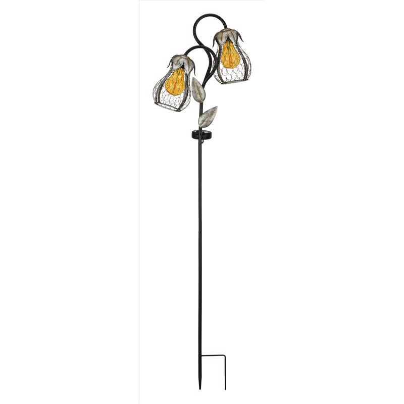 REGAL ART & GIFT - Regal Art & Gift Multicolored Glass/Metal 36 in. H Tulip Solar Garden Stake