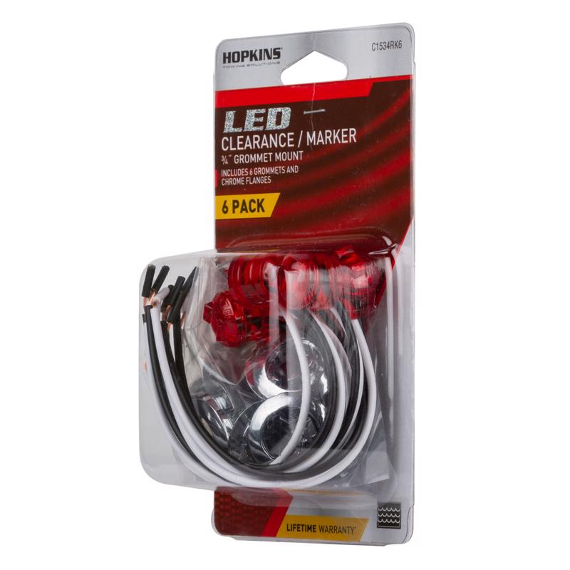 HOPKINS - Hopkins Red Round Clearance/Side Marker LED Light