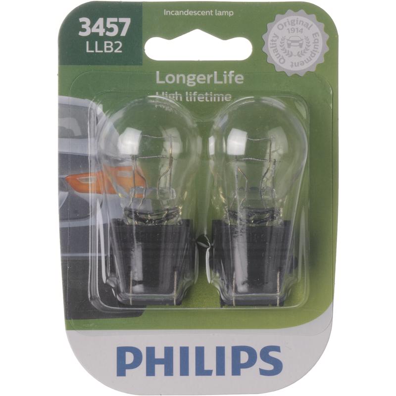 PHILIPS - Philips LongerLife Incandescent Parking/Side Marker/Turn Miniature Automotive Bulb 3457LLB2