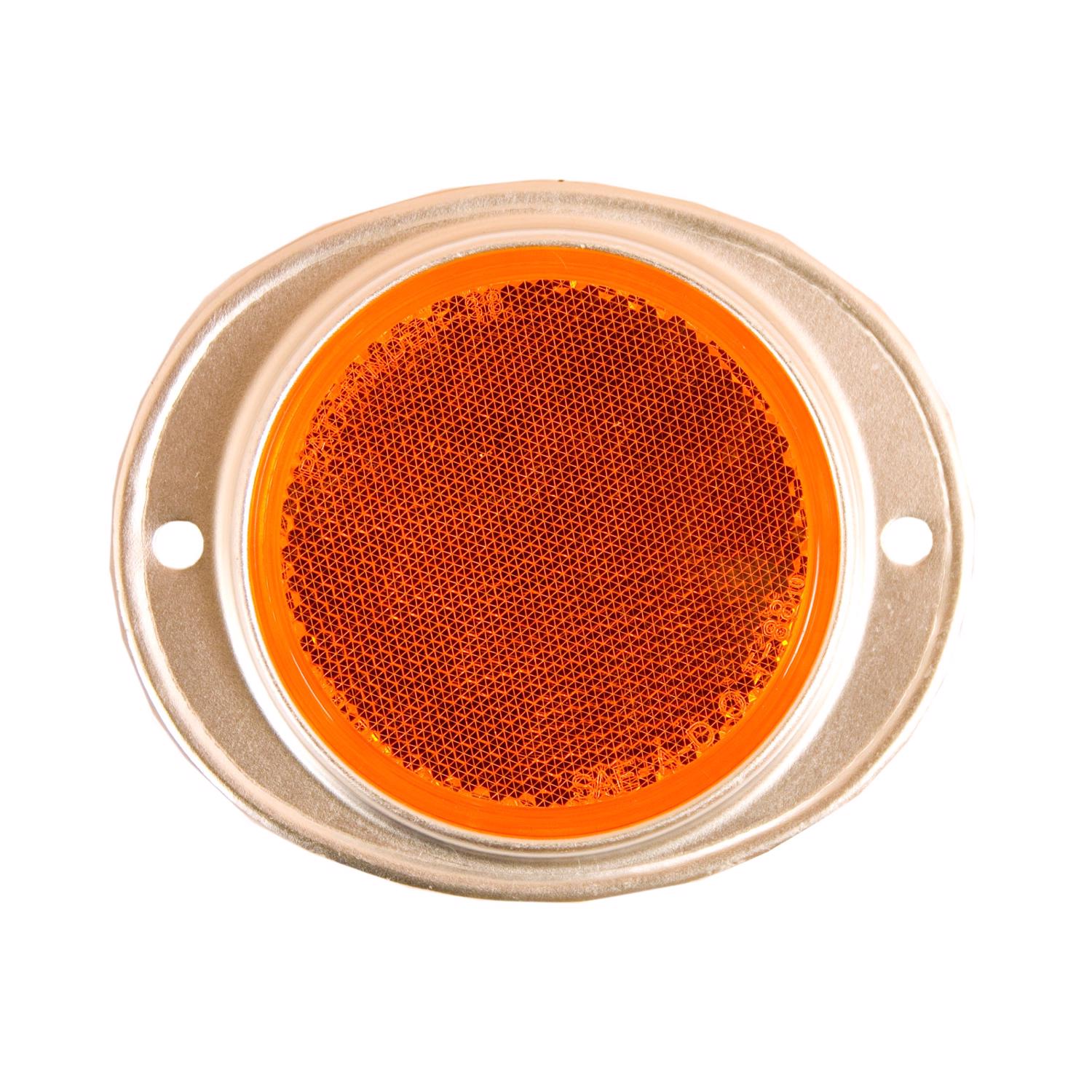 Hopkins Amber Oval Reflector 1 pk - Case of 3