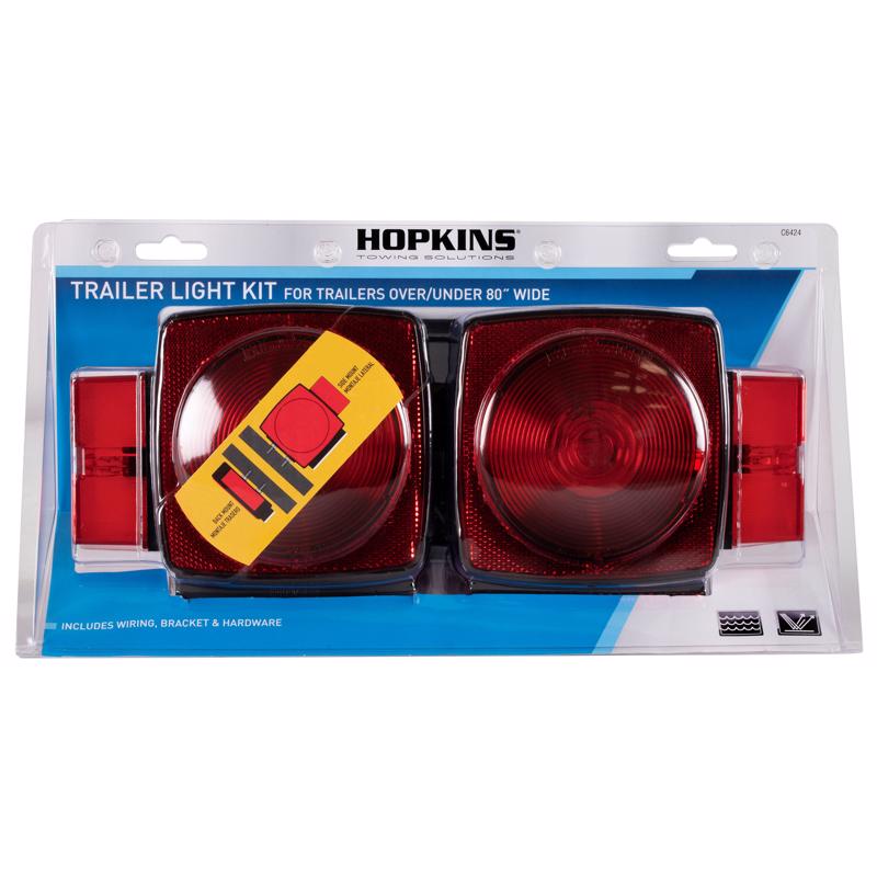 HOPKINS - Hopkins Red Square Trailer Light Kit