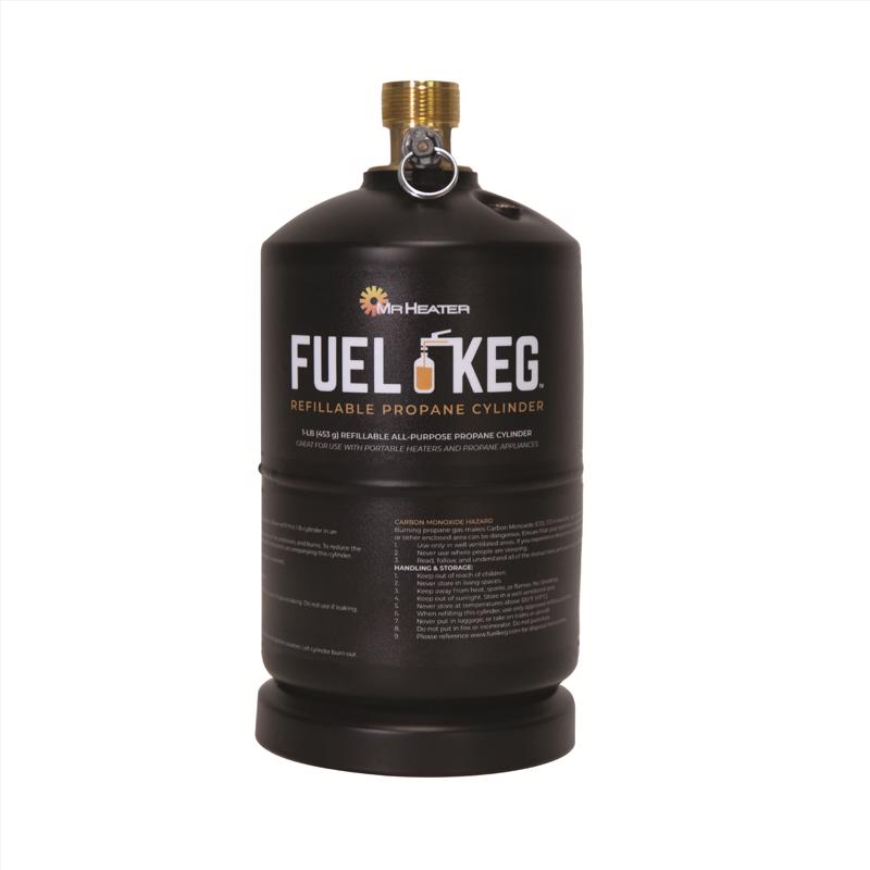 MR. HEATER - Mr. Heater Fuel Keg 16 oz Brass/Steel Propane Cylinder