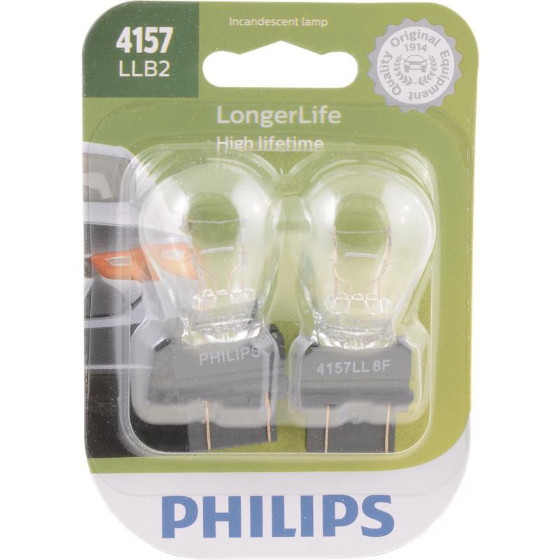 PHILIPS - Philips LongerLife Incandescent Parking/Stop/Tail/Turn Miniature Automotive Bulb 4157LLB2
