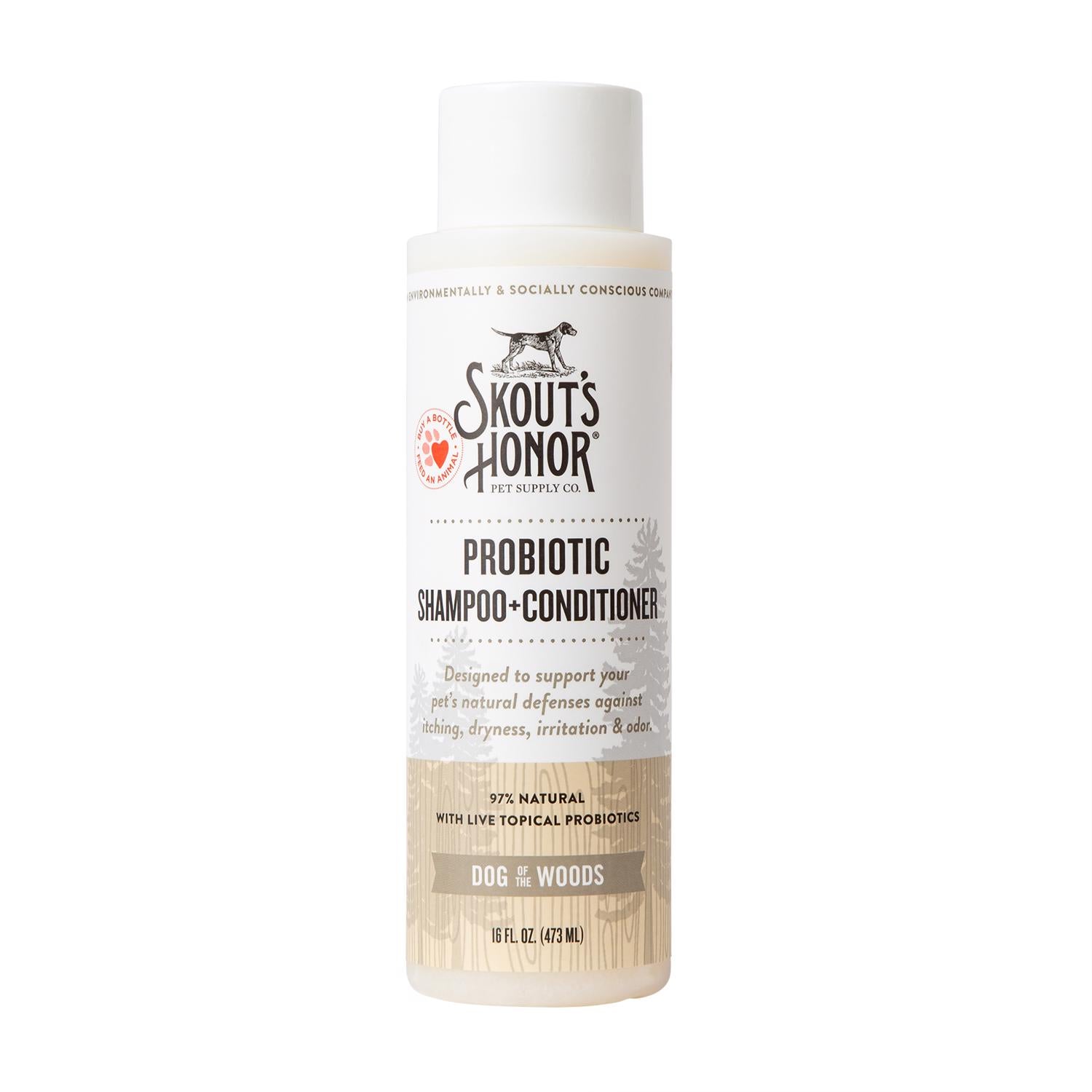 Skout's Honor Sandalwood Vanilla Cat/Dog Shampoo and Conditioner 16 oz 1 pk