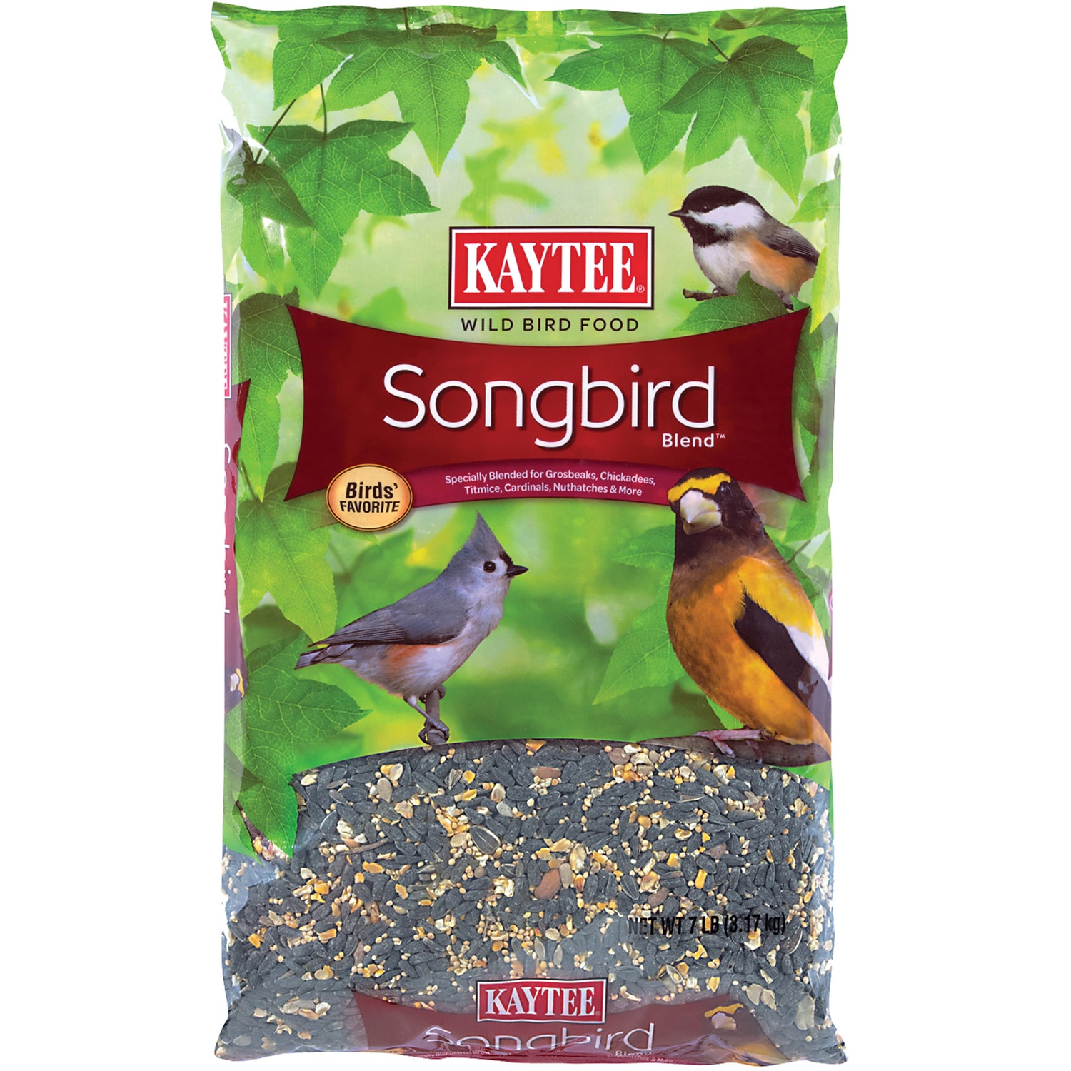 Kaytee Songbird Blend Wild Bird Food 7 lb - Case of 6