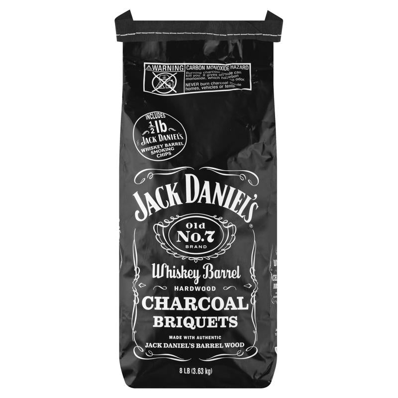 JACK DANIELS WHISKEY BARREL CHARCOAL BRI - Jack Daniels All Natural Whiskey Barrel Charcoal Briquettes 8 lb
