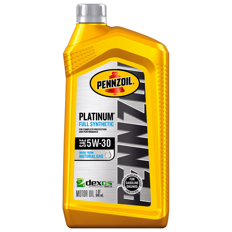 PENNZOIL - Pennzoil Platinum 5W-30 Synthetic Motor Oil 1 qt 1 pk - Case of 6