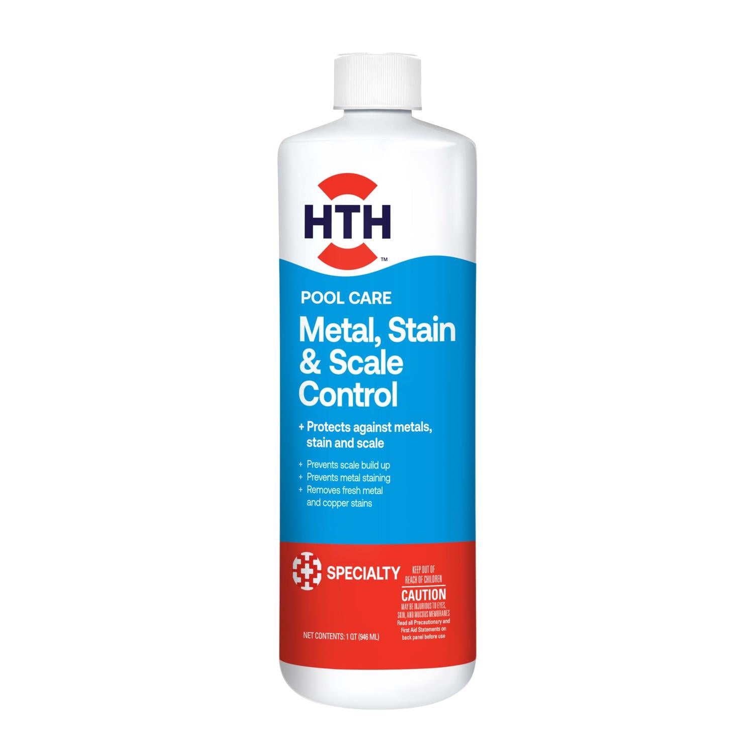 HTH Pool Care Liquid Metal & Stain Control 1 qt - Case of 6
