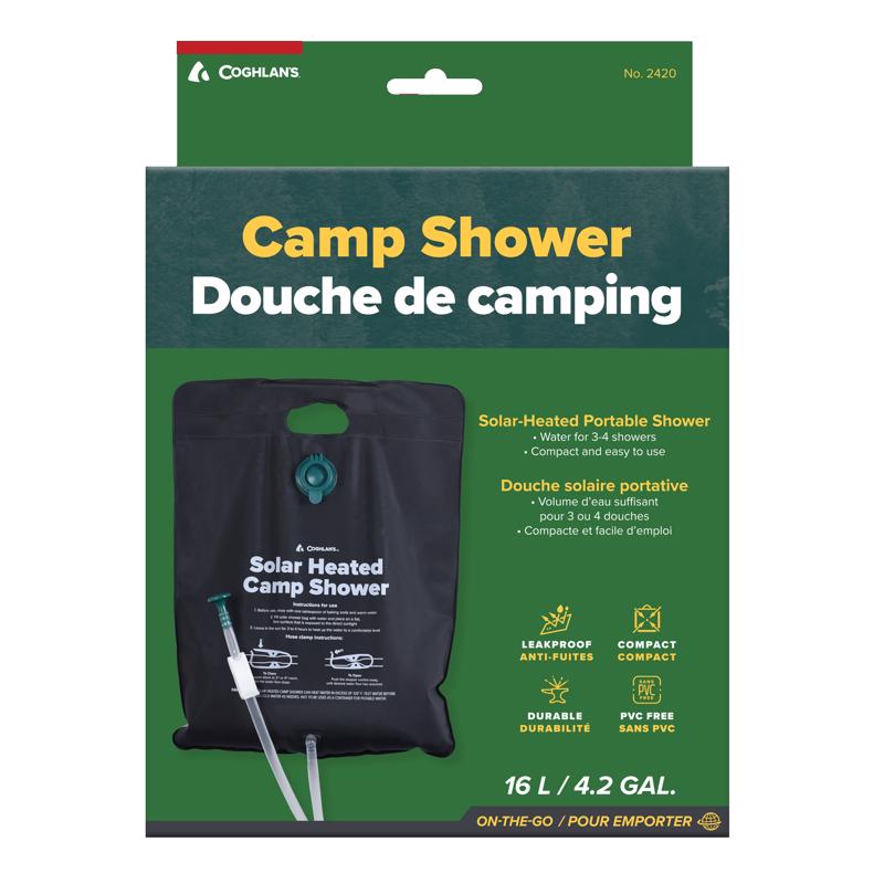 COGHLANS - Coghlan's Black Solar Shower 4.2 gal 1 pk