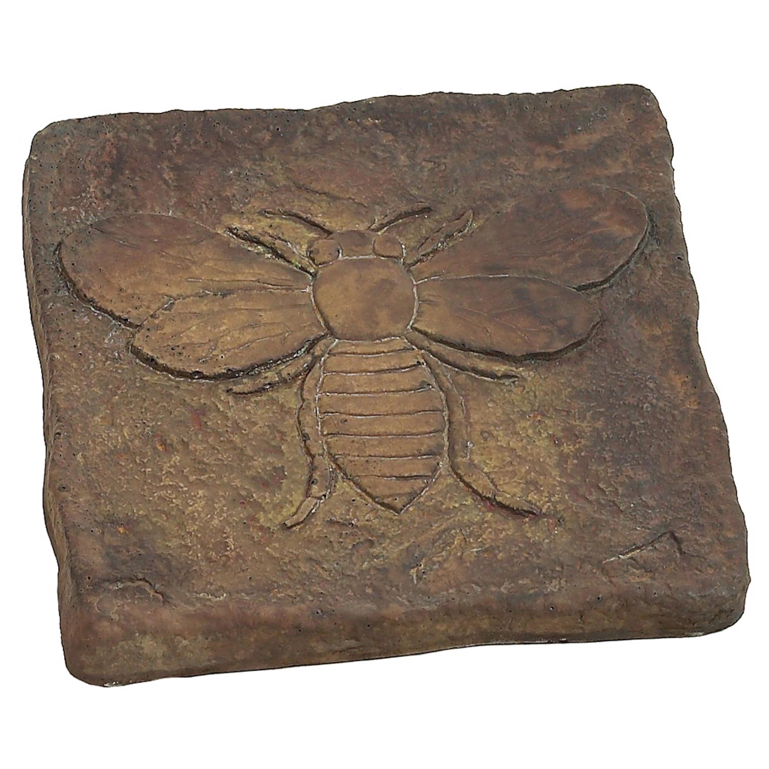 Athens Stonecasting Beige/Brown Concrete 2 in. H X 12 in. L X 12 in. W Bee Stepping Stone - Case of 5