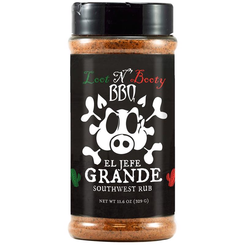 LOOT N BOOTY - Loot N Booty El Jefe Grande Bar-B-Q Rub/Seasoning 11.6 oz