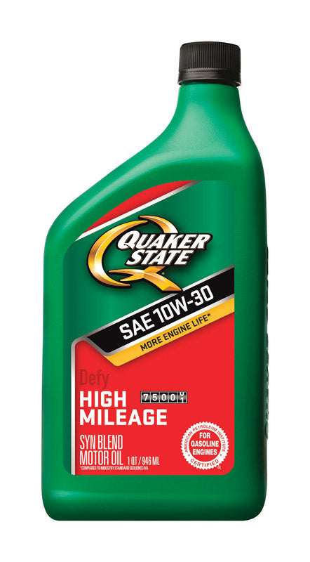 QUAKER STATE - Quaker State Defy 10W-30 4-Cycle Multi Grade Motor Oil 1 qt 1 pk - Case of 6
