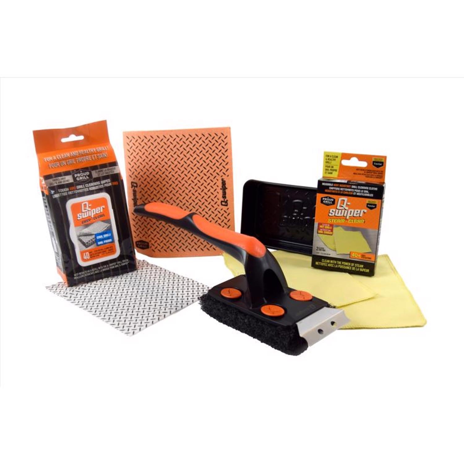 Q-Swiper Steam Clean Grill Cleaning Kit 6 pc - Case of 6