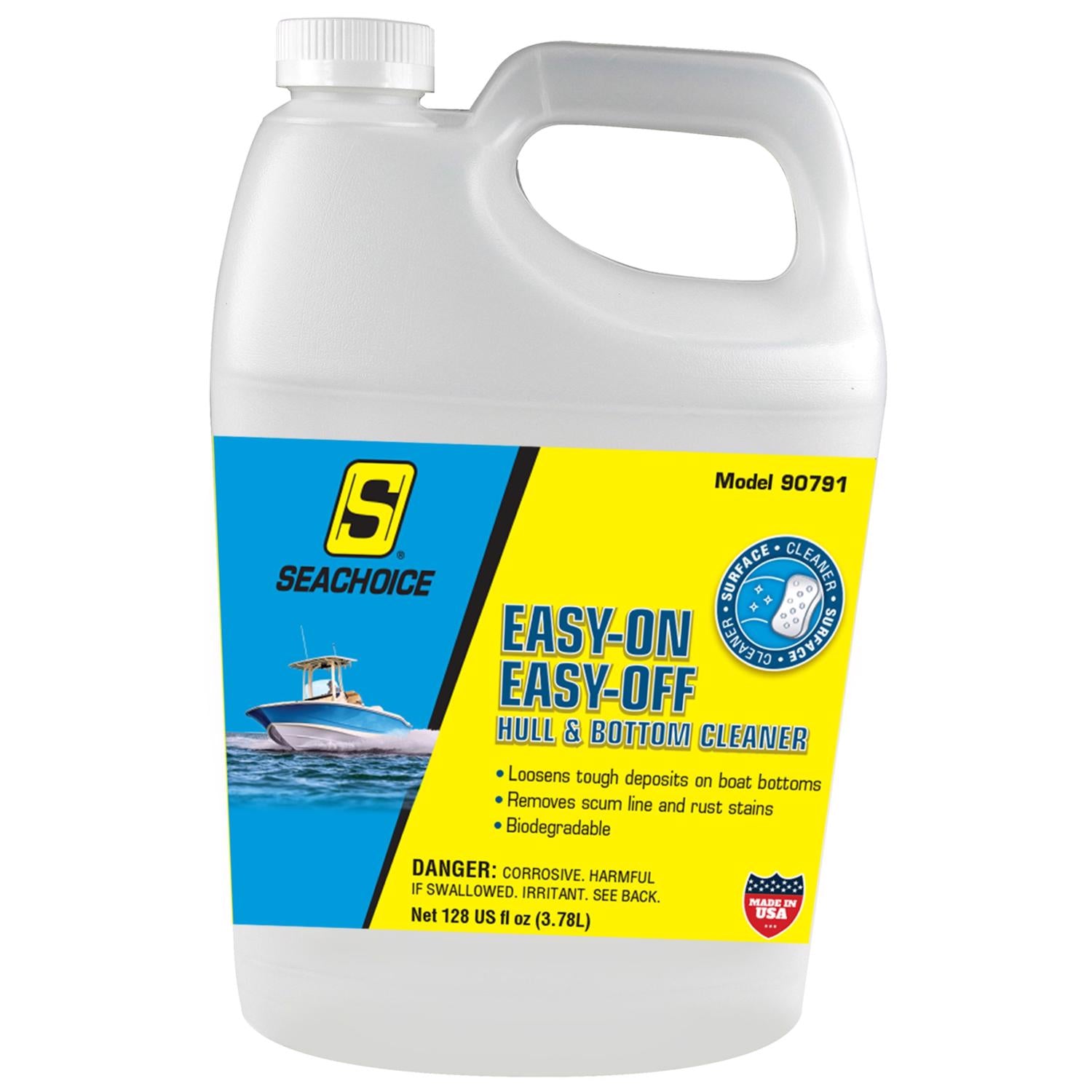 Seachoice Easy On Easy Off Hull and Bottom Cleaner Liquid 128 oz - Case of 4