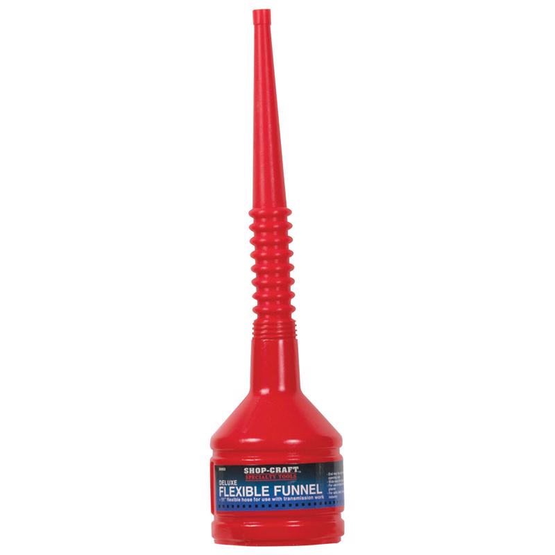CUSTOM ACCESSORIES - Custom Accessories Shop Craft Red 11 in. H Plastic Flexible Funnel - Case of 12