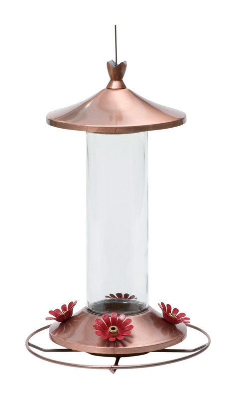 PERKY-PET - Perky-Pet Hummingbird 12 oz Copper/Glass Nectar Feeder 4 ports - Case of 2