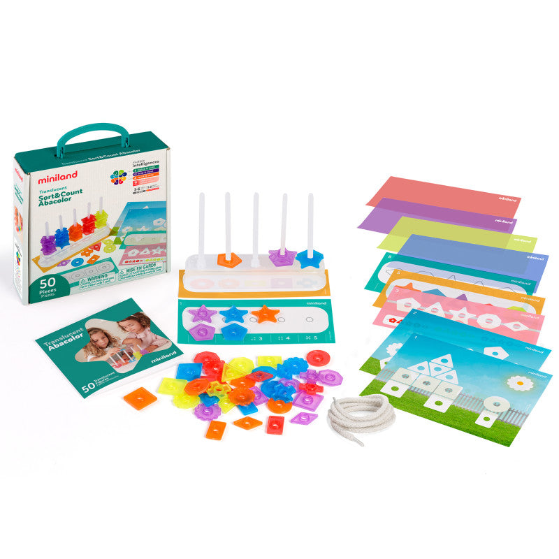 MINILAND EDUCATIONAL - Translucent Sort & Count Abacolor
