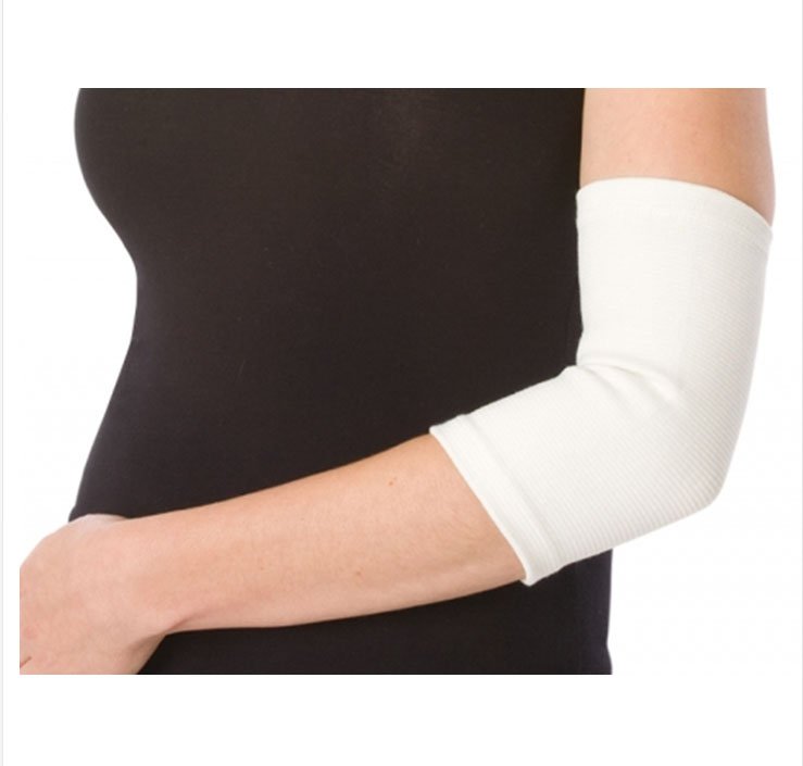 DJO - Elbow Support PROCARE® Small Pull-On Sleeve Elbow 8 to 9 Inch Forearm Circumference White [1/EA]