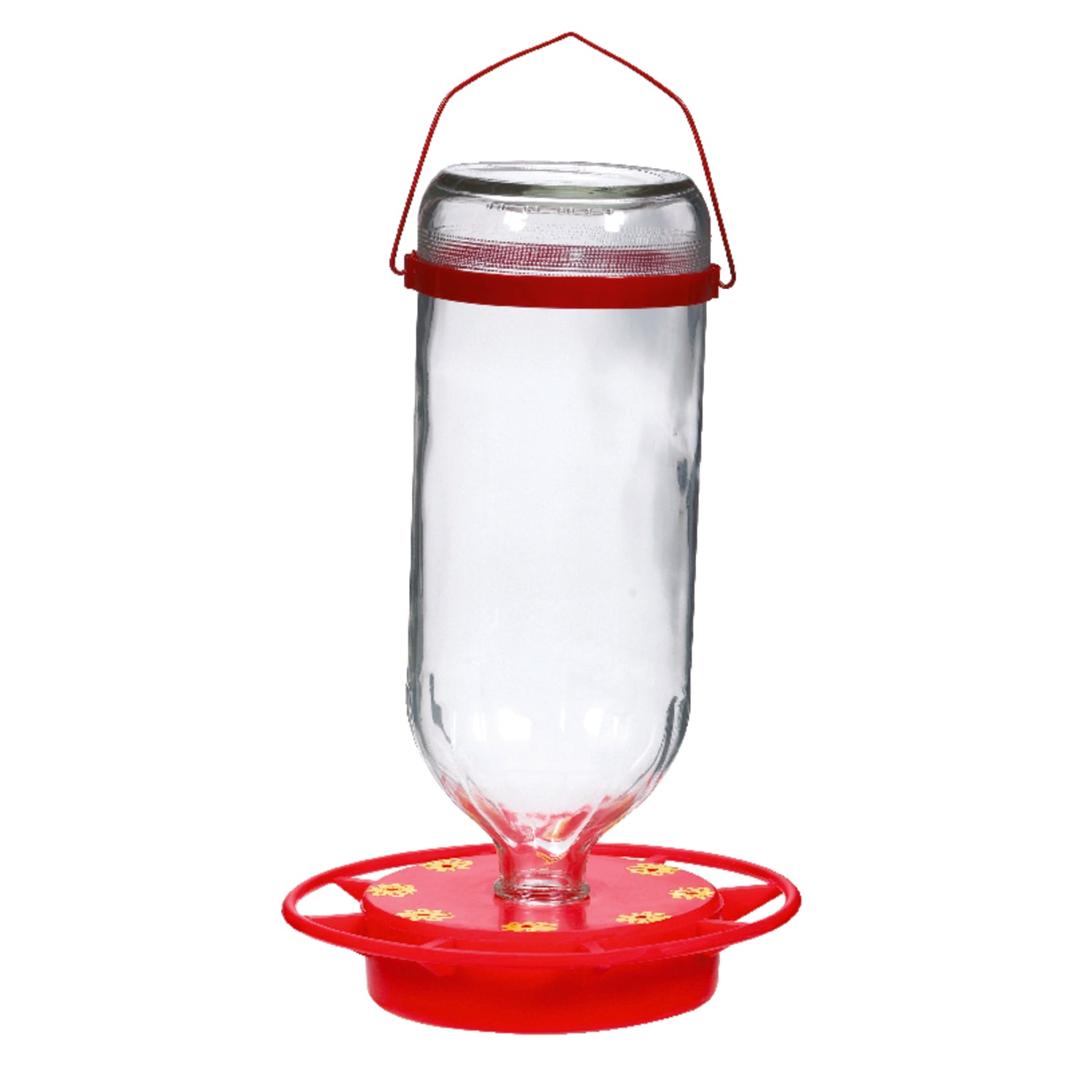 Humdinger Hummingbird 32 oz Glass Bottle Nectar Bird Feeder 8 ports - Case of 12