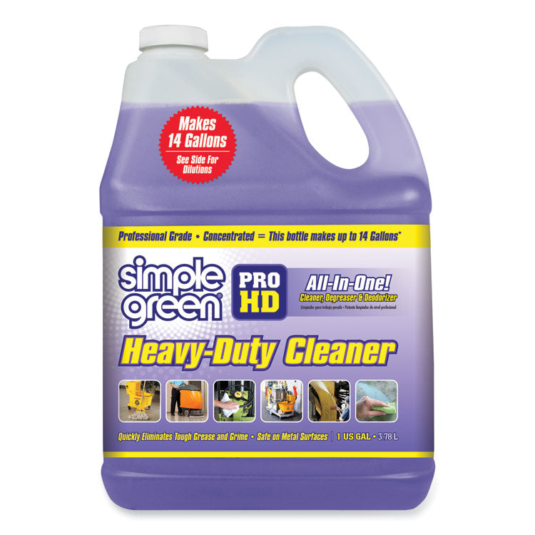 Simple Green - Pro HD Heavy-Duty Cleaner, Unscented, 1 gal Bottle, 4/Carton