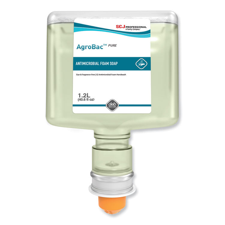 SC Johnson Professional - AgroBac Pure Foam Wash, Unscented, 1.2 L Refill, 3/Carton