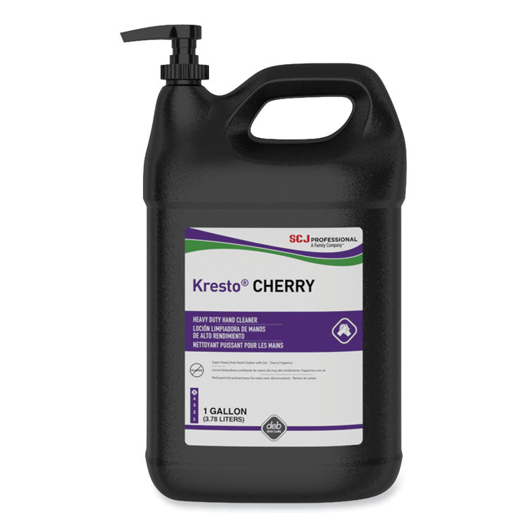 SC Johnson Professional - Kresto Cherry Heavy Duty Hand Cleaner, Cherry Scent, 1 gal Pump Bottle, 4/Carton