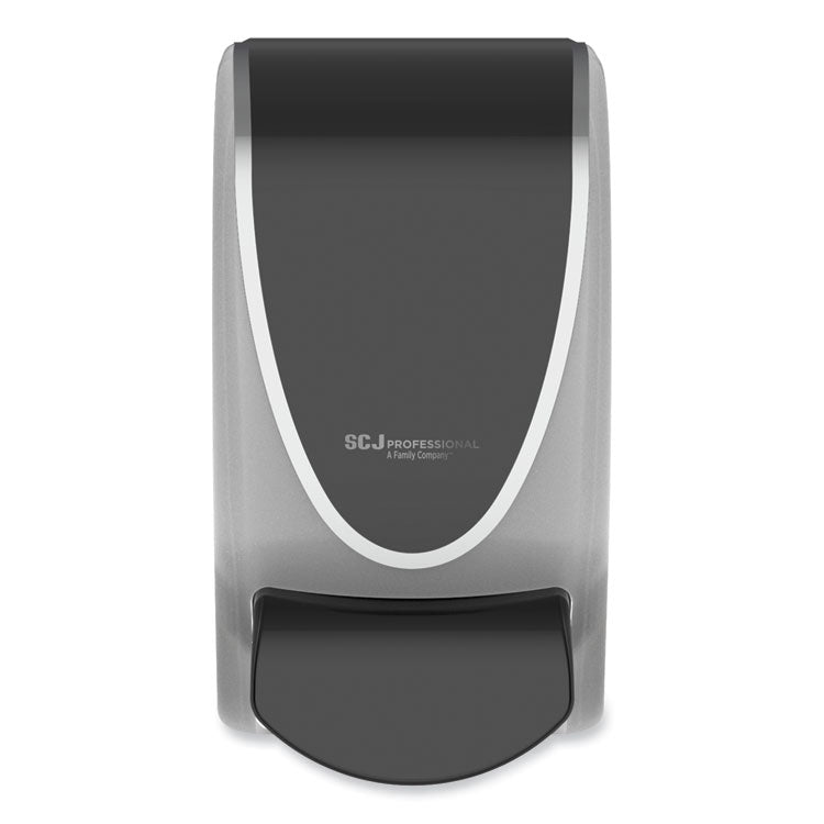 SC Johnson Professional - Transparent Manual Dispenser, 1 L, 4.92 x 4.5 x 9.25, Black/Chrome, 15/Carton