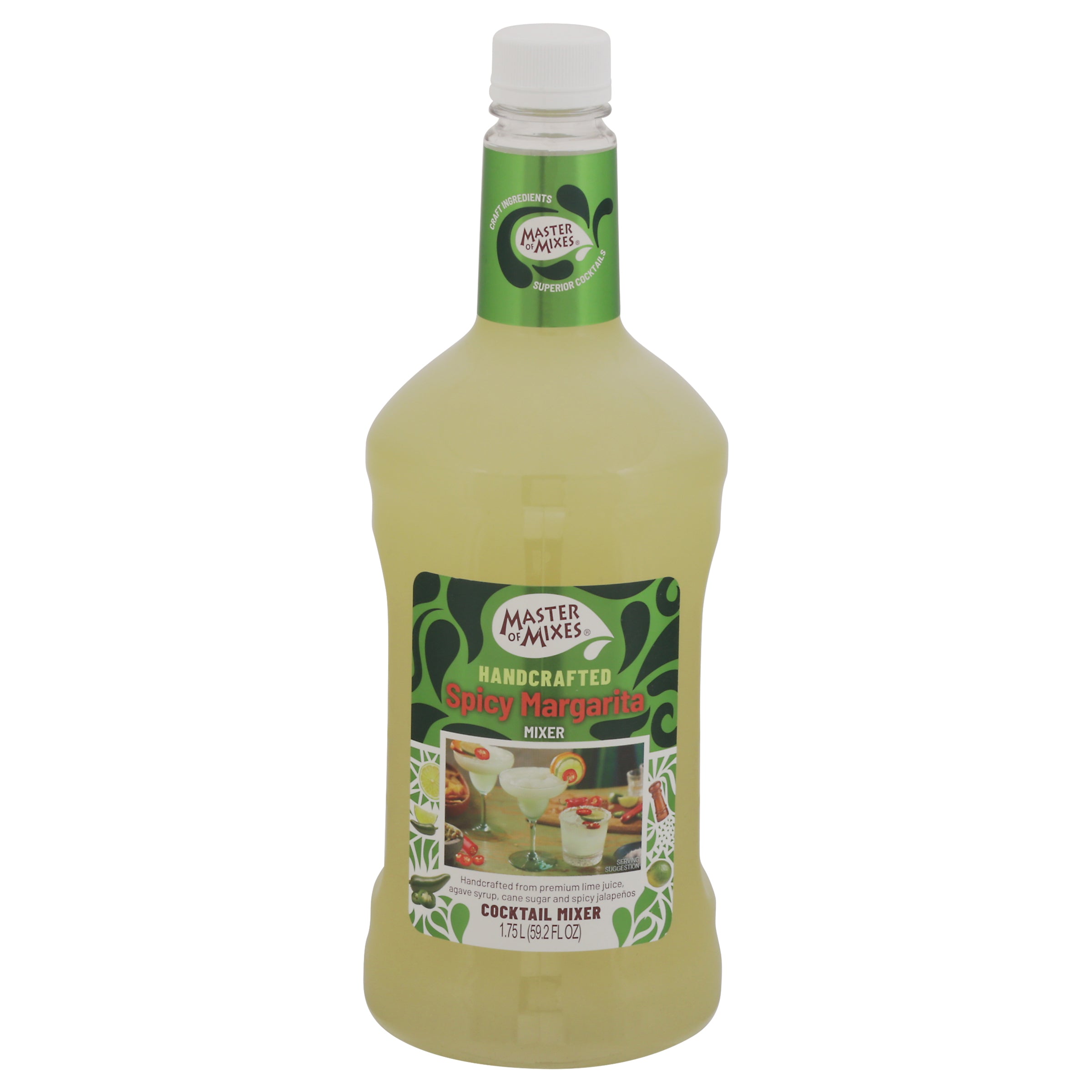 Master of Mixes Handcrafted Spicy Margarita Cocktail Mixer 59.2 fl oz - Case of 6