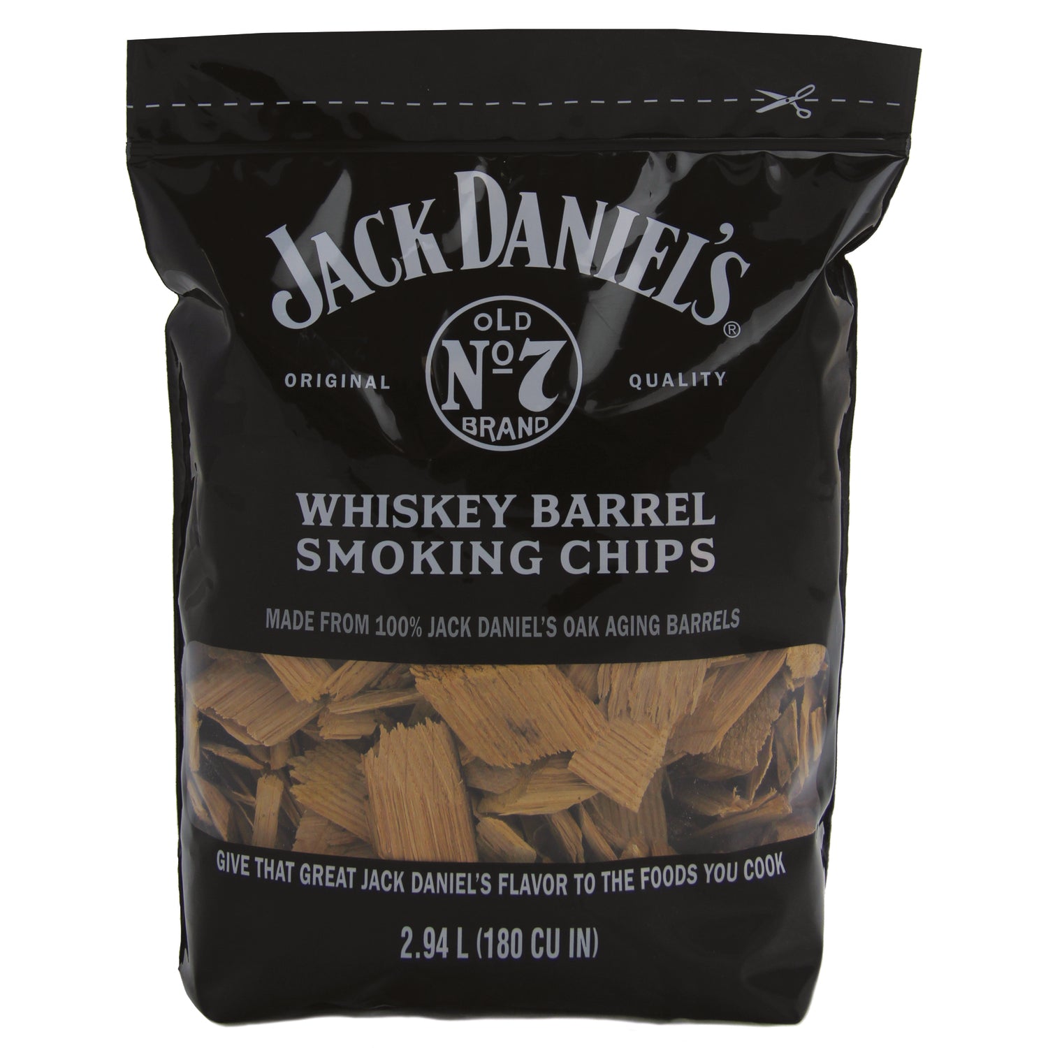 Jack Daniel's Whiskey Barrel All Natural Oak Wood Smoking Chips 180 cu in - Case of 6