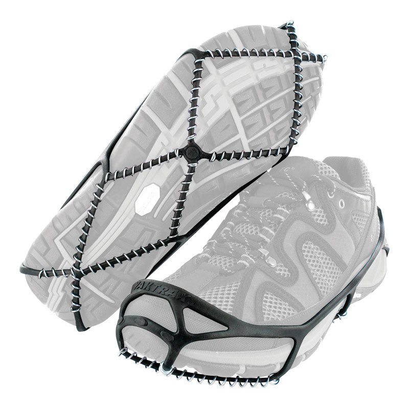 YAKTRAX - Yaktrax Walk Unisex Poly Elastomer Blend/Steel Snow and Ice Traction Black L Waterproof 1 pair