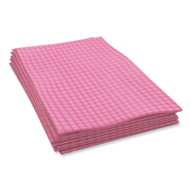 Cascades PRO - Tuff-Job Foodservice Towels, 12 x 24, Pink/White, 200/Carton