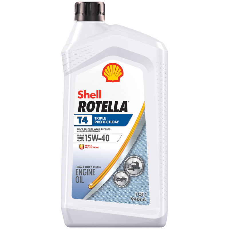 SHELL ROTELLA - Shell Rotella 15W-40 Diesel Heavy Duty Engine Oil 1 qt 1 pk - Case of 6