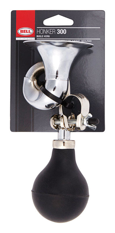 BELL SPORTS - Bell Sports Honker 300 Steel Bugle Horn Silver/Black