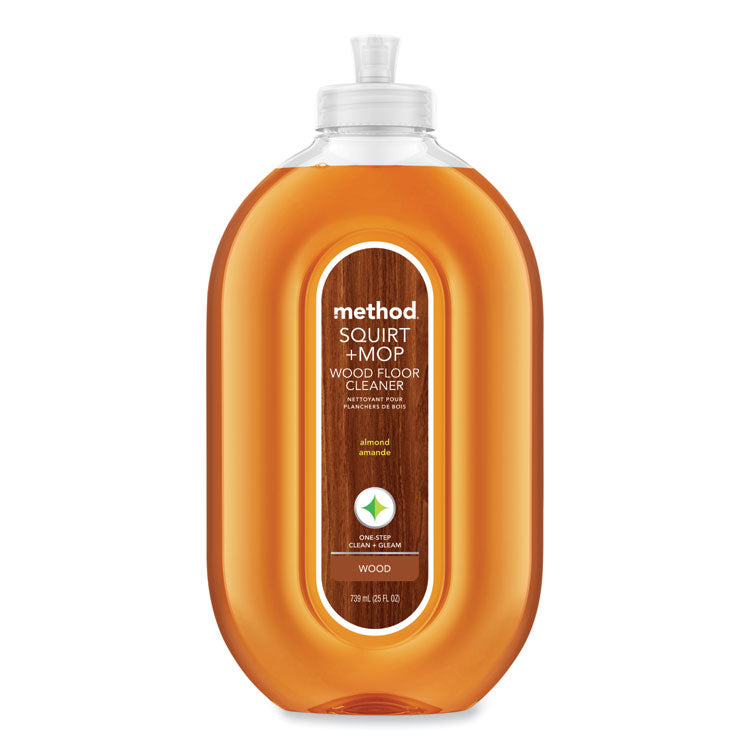Method - Squirt + Mop Wood Floor Cleaner, Almond Scent, 25 oz Squirt Bottle
