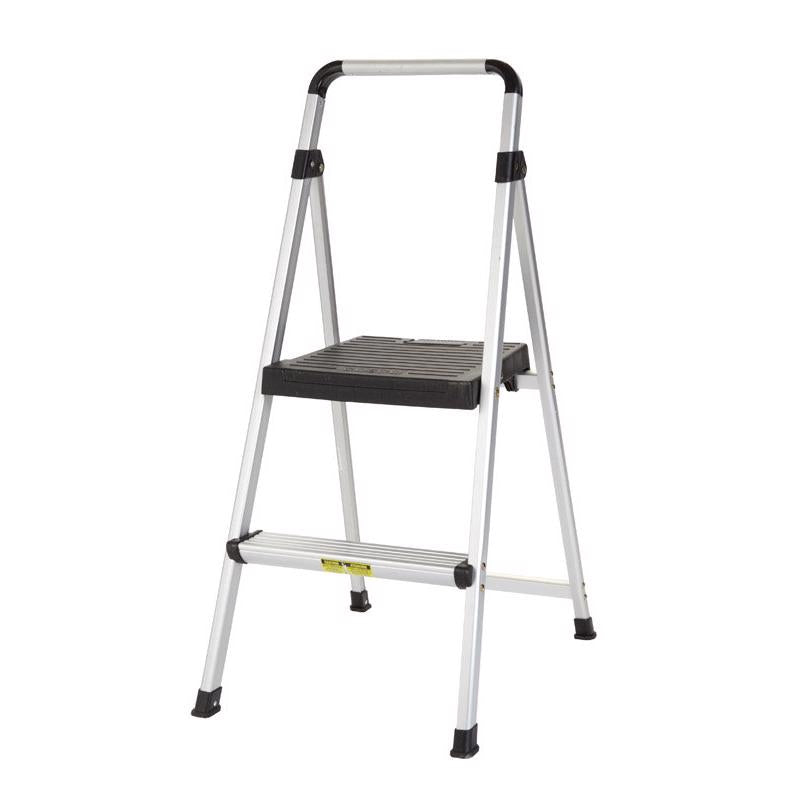 COSCO - Cosco 39.37 in. H X 18.5 in. W X 23.62 in. D 225 lb. capacity 2 step Aluminum Folding Step Stool