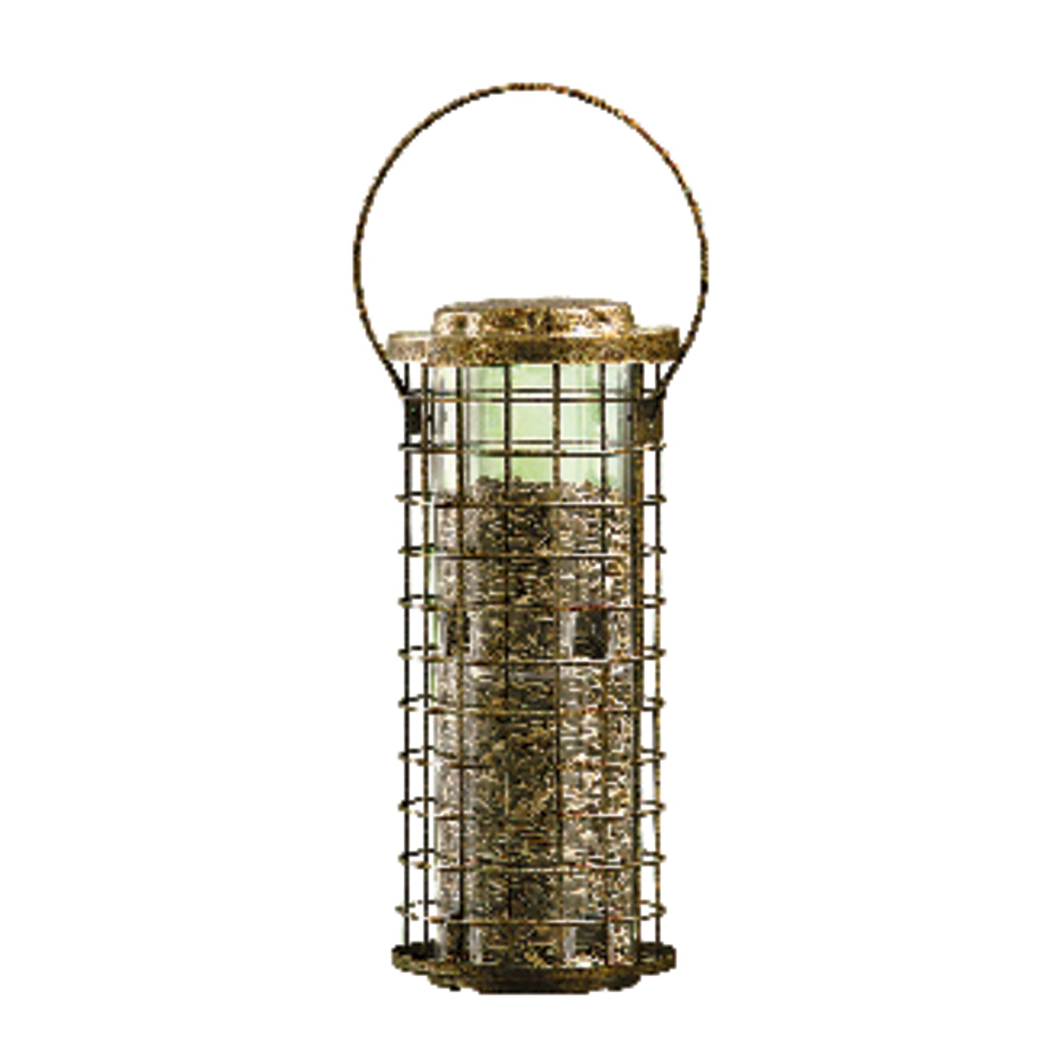 Perky-Pet Squirrel Stumper Wild Bird 3 lb Metal/Plastic Twist-Lock Lid Bird Feeder 8 ports - Case of 2