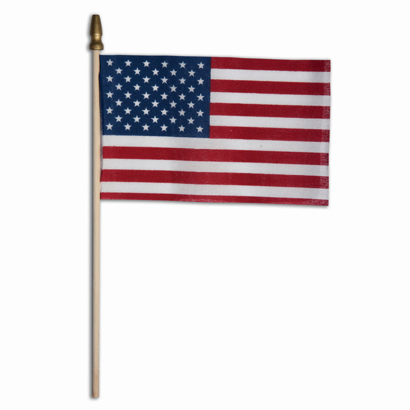 VALLEY FORGE - Valley Forge USA Stick Flag 4 in. H X 6 in. W - Case of 48