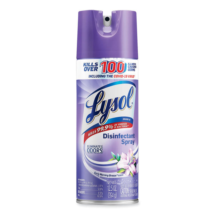 LYSOL Brand - Disinfectant Spray, Early Morning Breeze, 12.5 oz Aerosol Spray