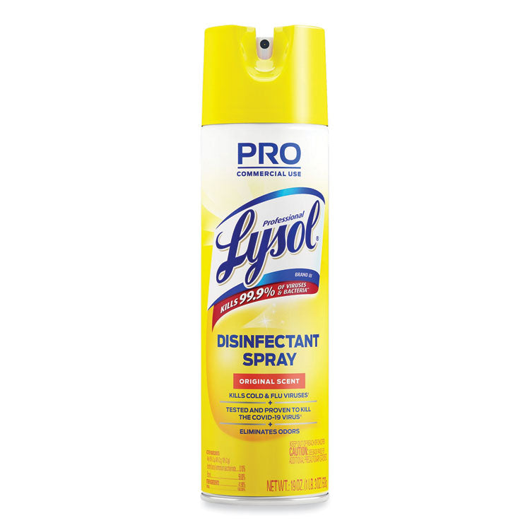 Professional LYSOL Brand - Disinfectant Spray, Original Scent, 19 oz Aerosol Spray