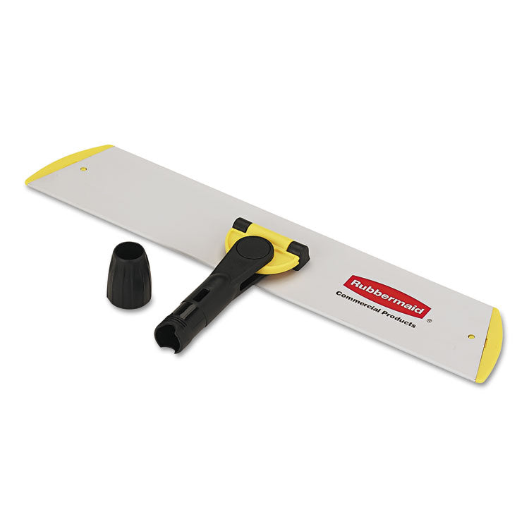 Rubbermaid Commercial HYGEN - HYGEN Quick Connect S-S Frame, Wet/Dry Mop 17.19w x 3d, Aluminum, Yellow