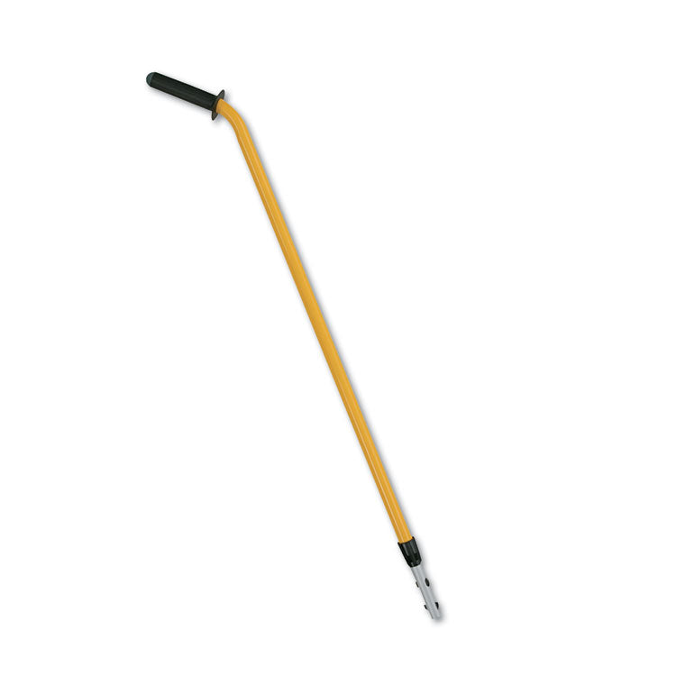 Rubbermaid Commercial HYGEN - HYGEN 48-72" Quick-Connect Ergo Adjustable Handle, Black/Yellow