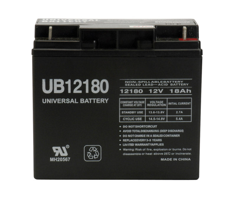 UPG - UPG UB12180 18 Ah Lead Acid Battery - Case of 2