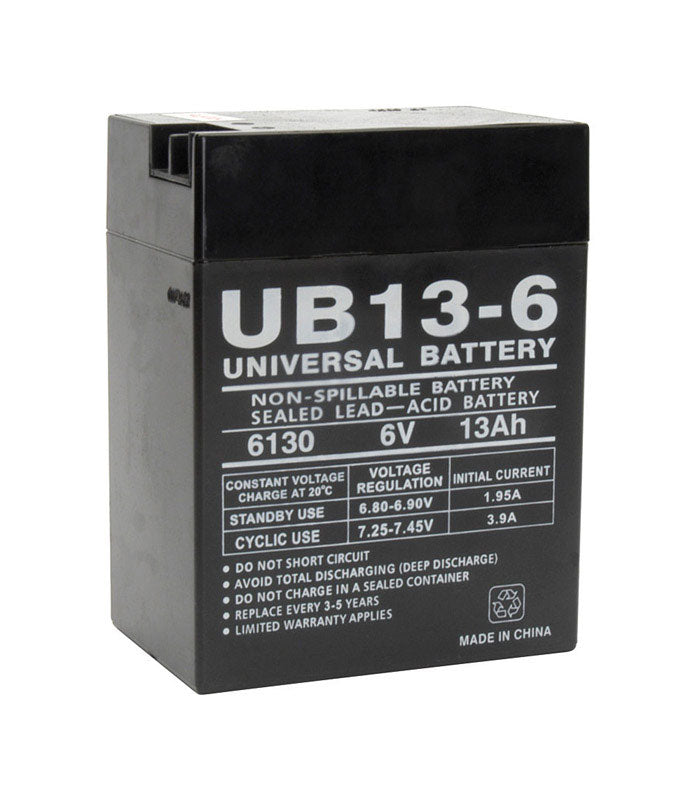 UPG - UPG 13 Ah 6 V Lead Acid Automotive Battery - Case of 2