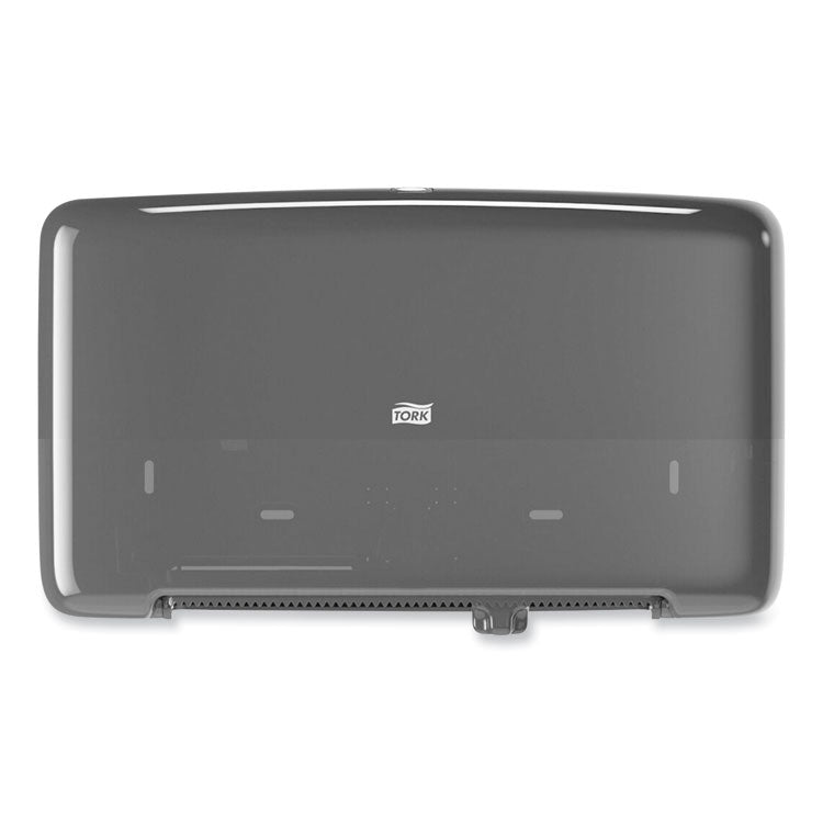 Tork - Elevation Bath Tissue Mini-Jumbo Roll Twin Dispenser, 17 x 5.69 x 10.13, Black