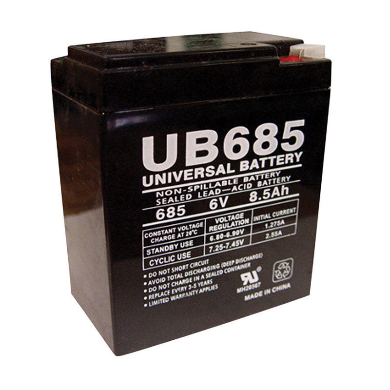 UPG - UPG 8.5 Ah 6 V Lead Acid Automotive Battery - Case of 2
