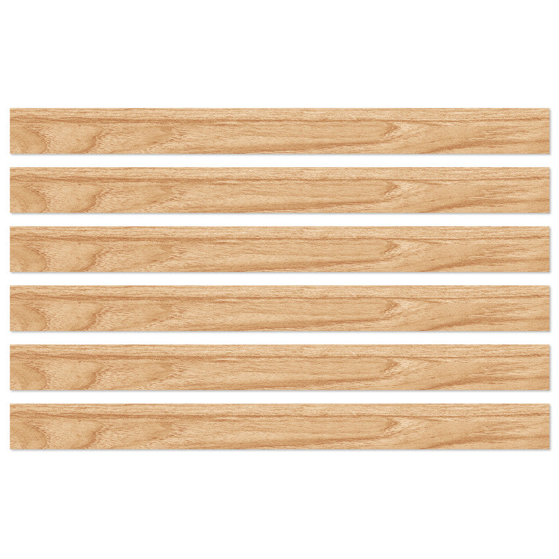 CARSON DELLOSA EDUCATION - Grow Together Light Wood Grain Straight Borders, 36 Feet Per Pack, 6 Packs