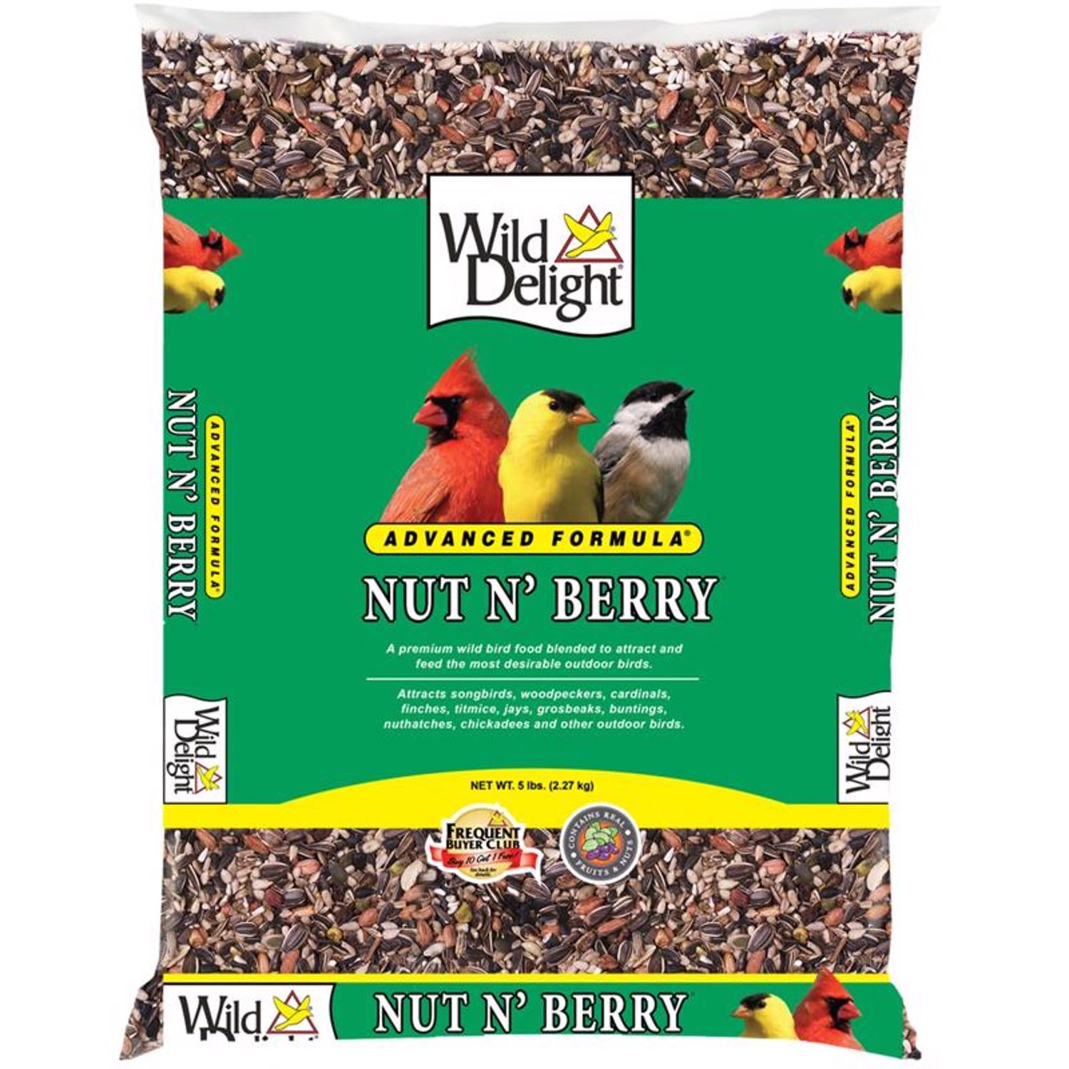 Wild Delight Nut N Berry Wild Bird Food 5 lb - Case of 6