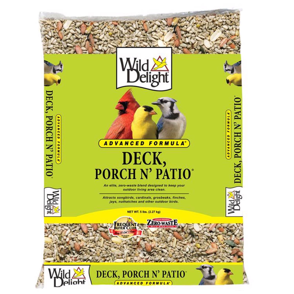 Wild Delight Deck Porch N Patio Wild Bird Food 5 lb - Case of 6