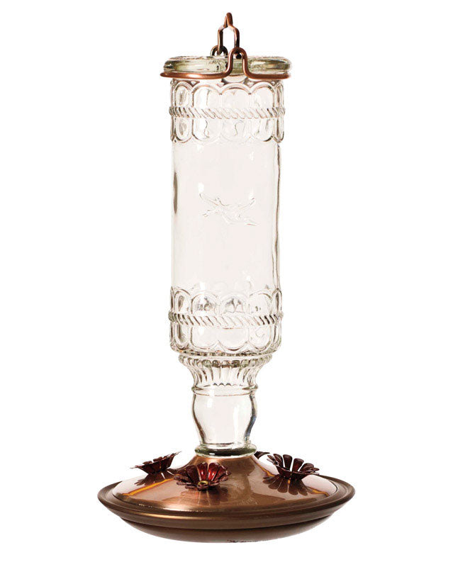 PERKY-PET - Perky-Pet Hummingbird 10 oz Glass/Metal Nectar Feeder 4 ports - Case of 2 [8107-2]