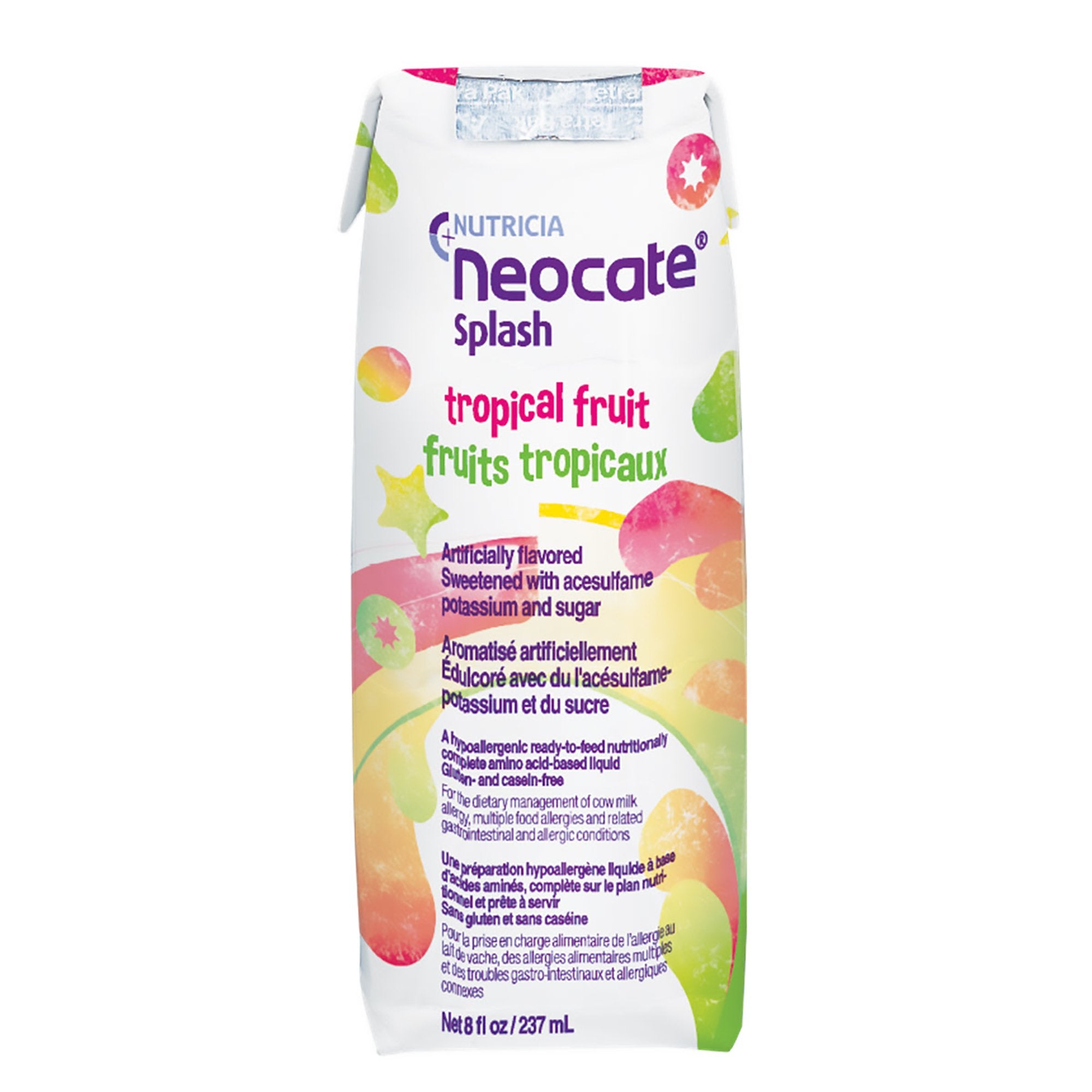 Nutricia North America - Pediatric Oral Supplement Neocate® Splash Tropical Fruit Flavor 8 oz. Carton Liquid Amino Acid Food Allergies [1/EA]